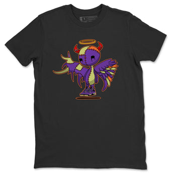 Jordan 4 Canyon Purple Sneaker Match Tees Devil Angel Sneaker Tees Jordan 4 Canyon Purple Sneaker Release Tees Unisex Shirts