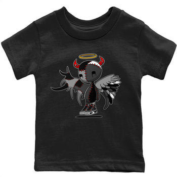 Jordan 4 Infrared Sneaker Match Tees Devil Angel Sneaker Tees Jordan 4 Infrared Sneaker Release Tees Kids Shirts