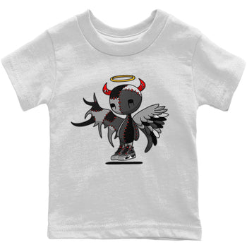 Jordan 4 Infrared Sneaker Match Tees Devil Angel Sneaker Tees Jordan 4 Infrared Sneaker Release Tees Kids Shirts