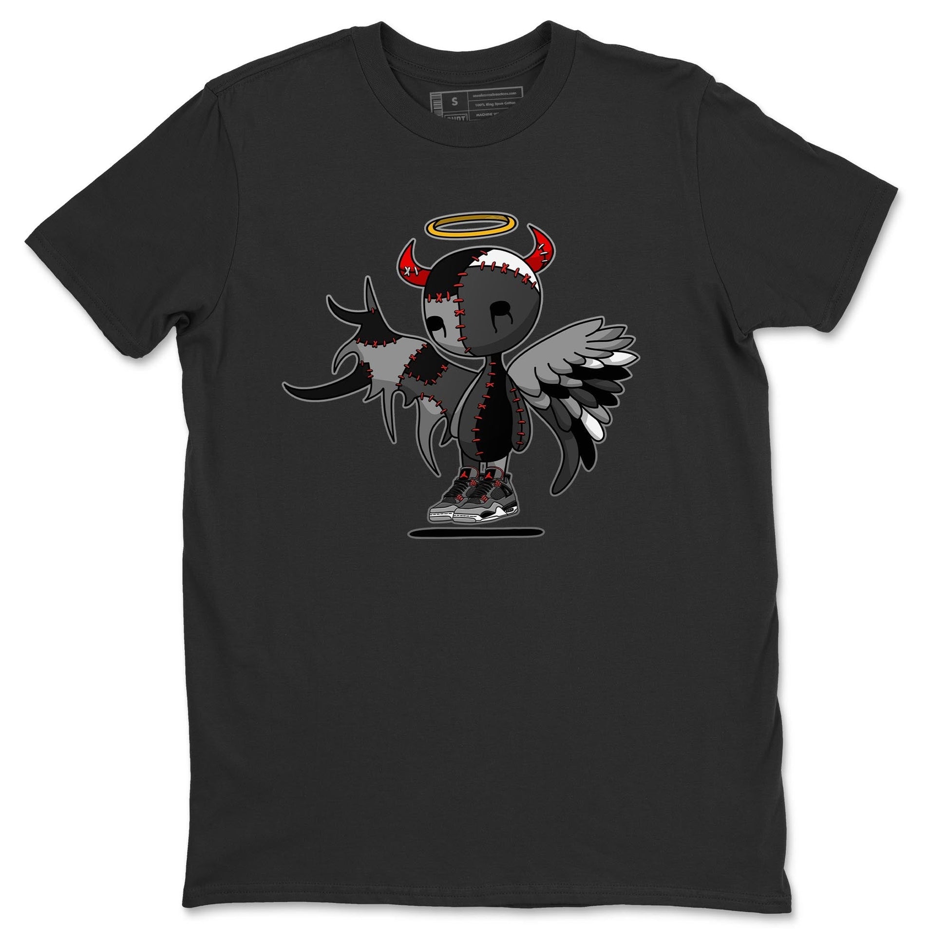 Jordan 4 Infrared Sneaker Match Tees Devil Angel Sneaker Tees Jordan 4 Infrared Sneaker Release Tees Unisex Shirts