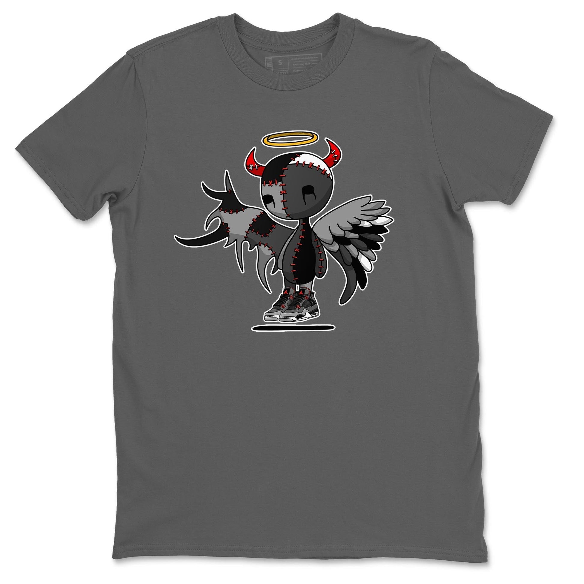 Jordan 4 Infrared Sneaker Match Tees Devil Angel Sneaker Tees Jordan 4 Infrared Sneaker Release Tees Unisex Shirts