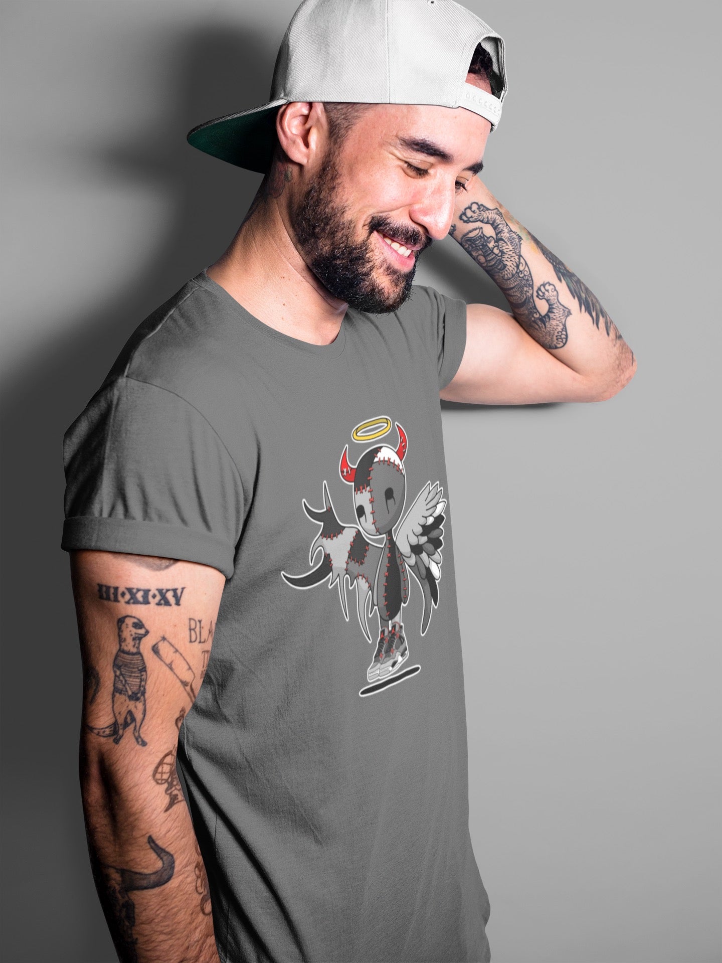 Jordan 4 Infrared Sneaker Match Tees Devil Angel Sneaker Tees Jordan 4 Infrared Sneaker Release Tees Unisex Shirts