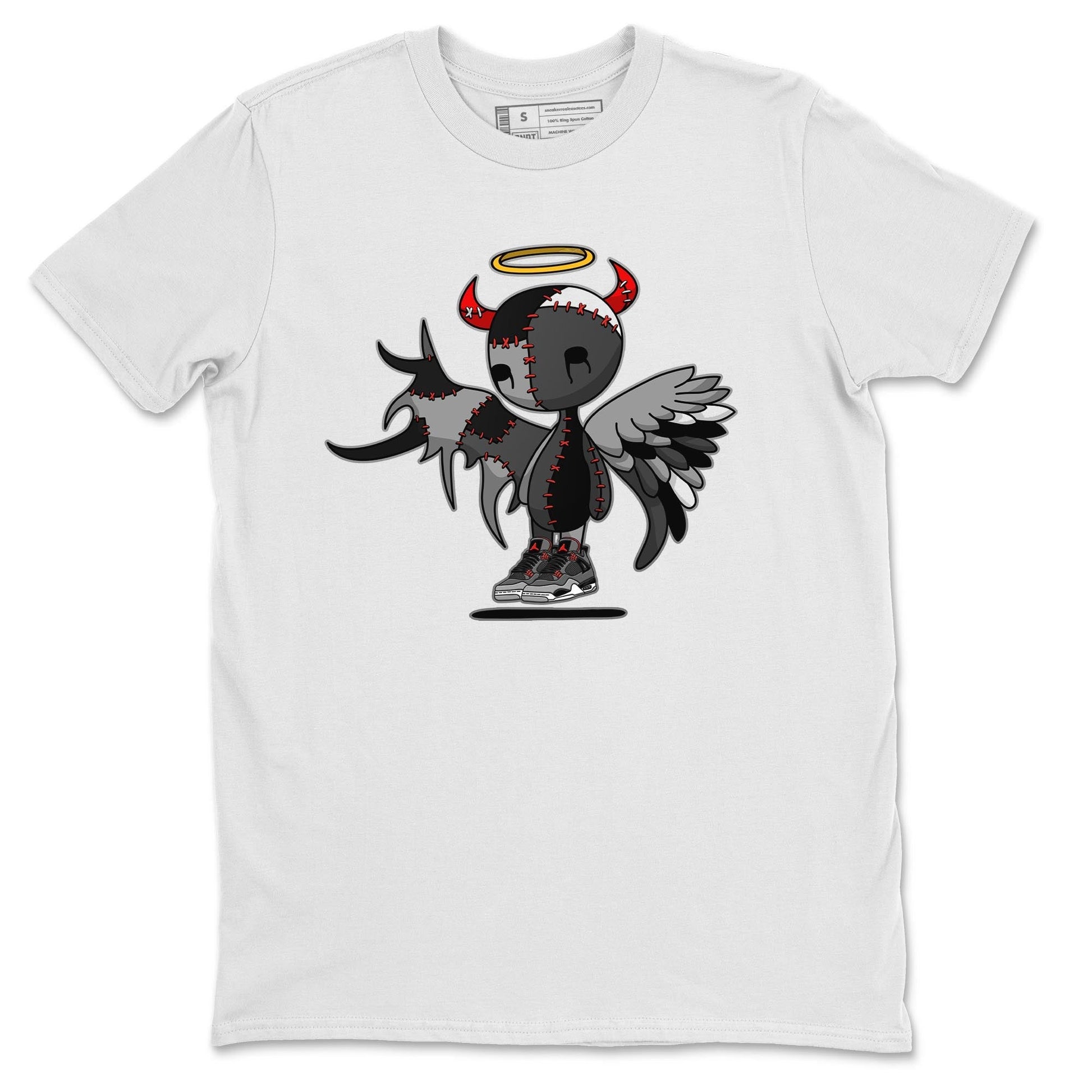Jordan 4 Infrared Sneaker Match Tees Devil Angel Sneaker Tees Jordan 4 Infrared Sneaker Release Tees Unisex Shirts