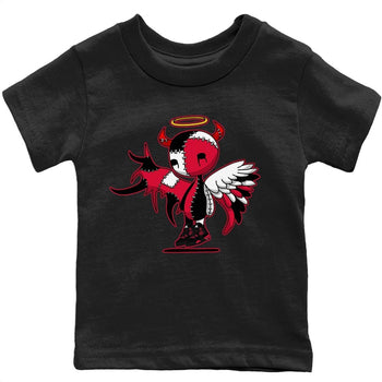 Jordan 4 Red Thunder Sneaker Match Tees Devil Angel Sneaker Tees Jordan 4 Red Thunder Sneaker Release Tees Kids Shirts
