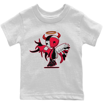 Jordan 4 Red Thunder Sneaker Match Tees Devil Angel Sneaker Tees Jordan 4 Red Thunder Sneaker Release Tees Kids Shirts