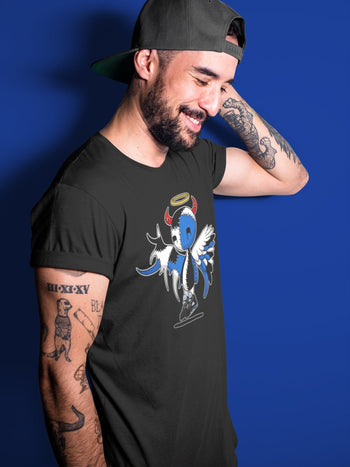 Jordan 5 Racer Blue Sneaker Match Tees Devil Angel Sneaker Tees Jordan 5 Racer Blue Sneaker Release Tees Unisex Shirts