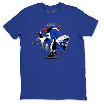Jordan 5 Racer Blue Sneaker Match Tees Devil Angel Sneaker Tees Jordan 5 Racer Blue Sneaker Release Tees Unisex Shirts