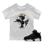 Jordan 6 Chrome Sneaker Match Tees Devil Angel Sneaker Tees Jordan 6 Chrome Sneaker Release Tees Kids Shirts