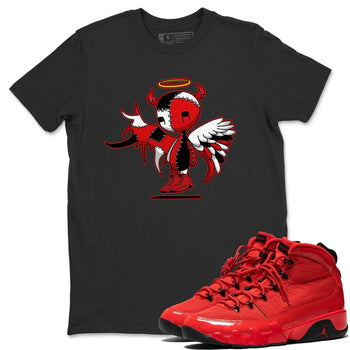 Jordan 9 Chile Red Sneaker Match Tees Devil Angel Sneaker Tees Jordan 9 Chile Red Sneaker Release Tees Unisex Shirts