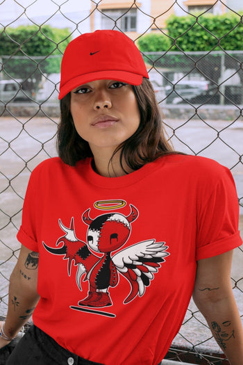 Jordan 9 Chile Red Sneaker Match Tees Devil Angel Sneaker Tees Jordan 9 Chile Red Sneaker Release Tees Unisex Shirts