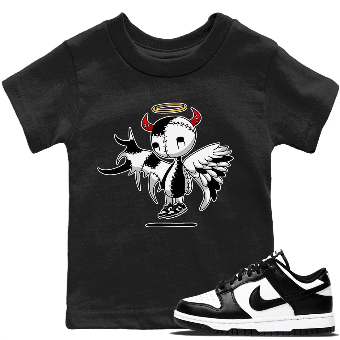 Dunk Panda Sneaker Match Tees Devil Angel Sneaker Tees Dunk Panda Sneaker Release Tees Kids Shirts