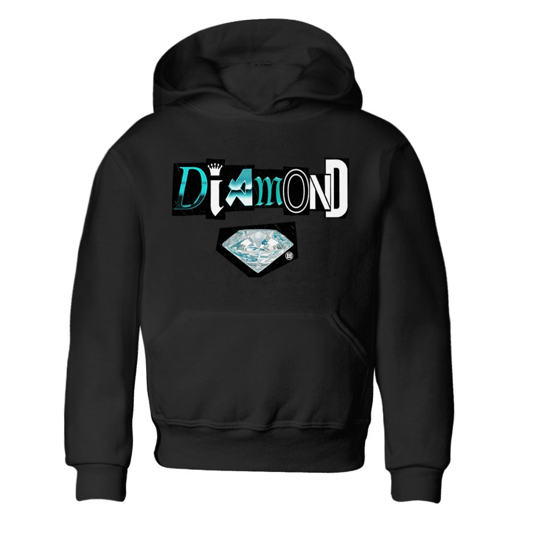 Diamond Letter Kids Tops - Air Force 1 Tiffany - SNRT Sneaker Tee