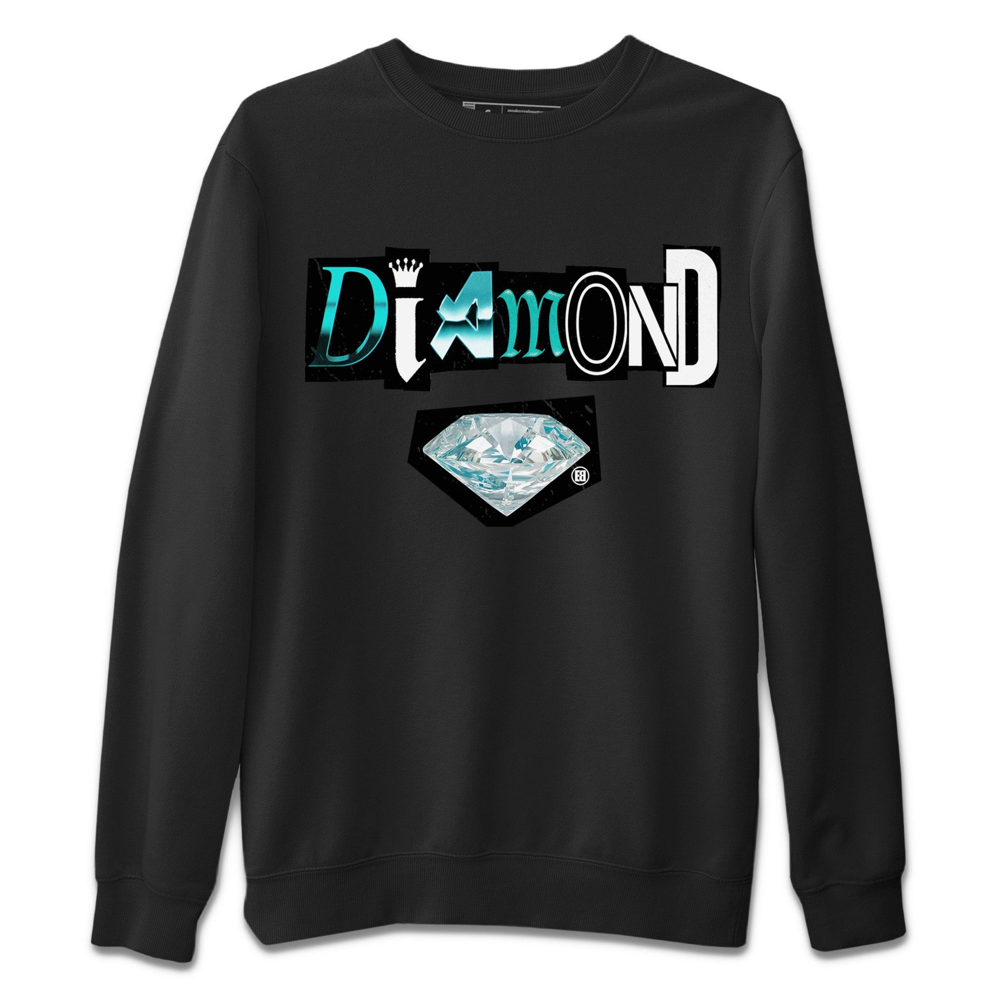 Air Force 1 Tiffany Sneaker Match Tees Diamond Letter Sneaker Tees Air Force 1 Low x Tiffany Sneaker Release Tees Unisex Shirts Black 2