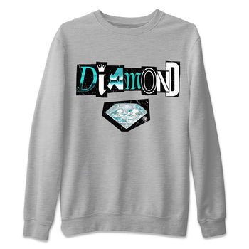 Air Force 1 Tiffany Sneaker Match Tees Diamond Letter Sneaker Tees Air Force 1 Low x Tiffany Sneaker Release Tees Unisex Shirts Heather Grey 2