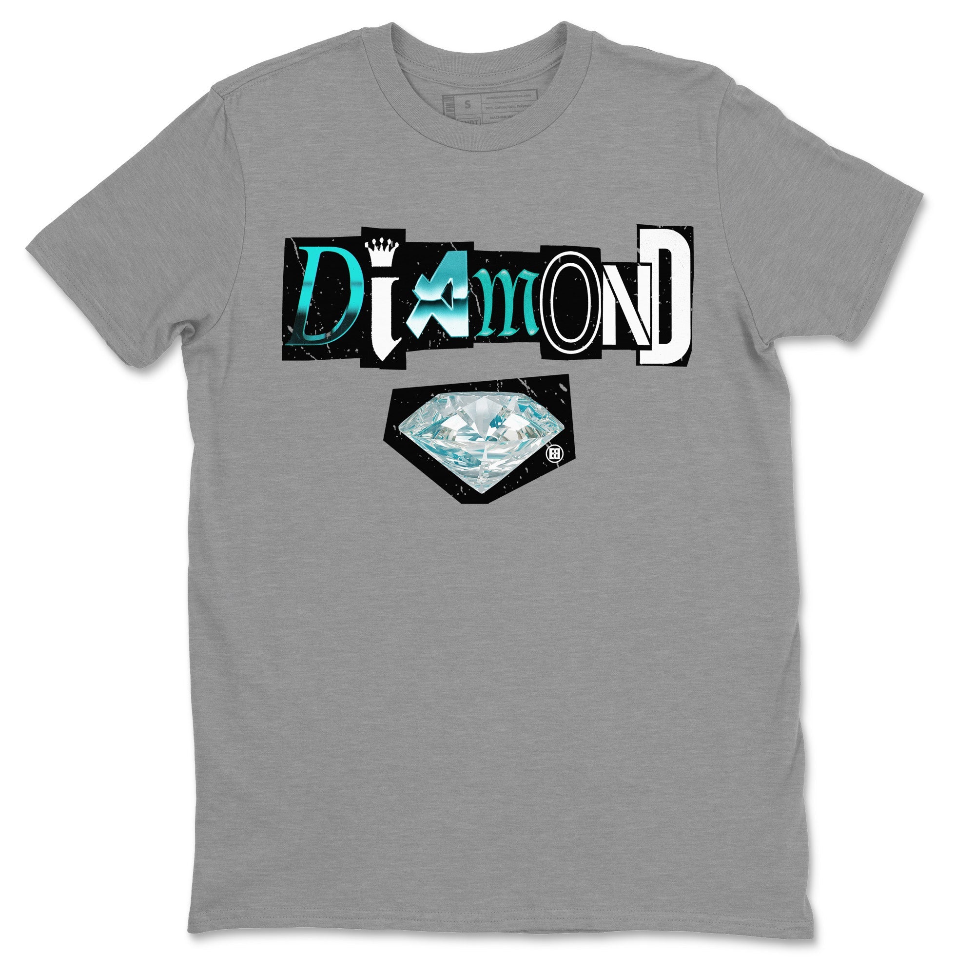 Air Force 1 Tiffany Sneaker Match Tees Diamond Letter Sneaker Tees Air Force 1 Low x Tiffany Sneaker Release Tees Unisex Shirts Heather Grey 2