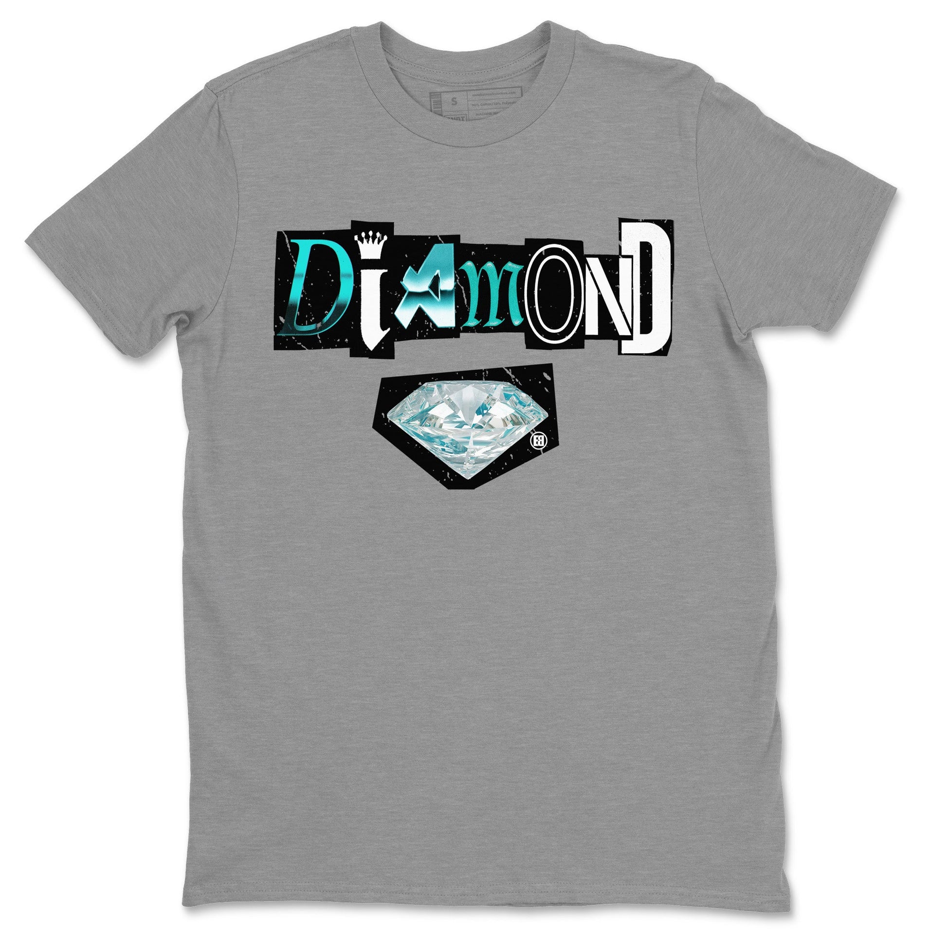 Air Force 1 Tiffany Sneaker Match Tees Diamond Letter Sneaker Tees Air Force 1 Low x Tiffany Sneaker Release Tees Unisex Shirts Heather Grey 2