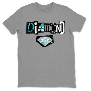 Air Force 1 Tiffany Sneaker Match Tees Diamond Letter Sneaker Tees Air Force 1 Low x Tiffany Sneaker Release Tees Unisex Shirts Heather Grey 2