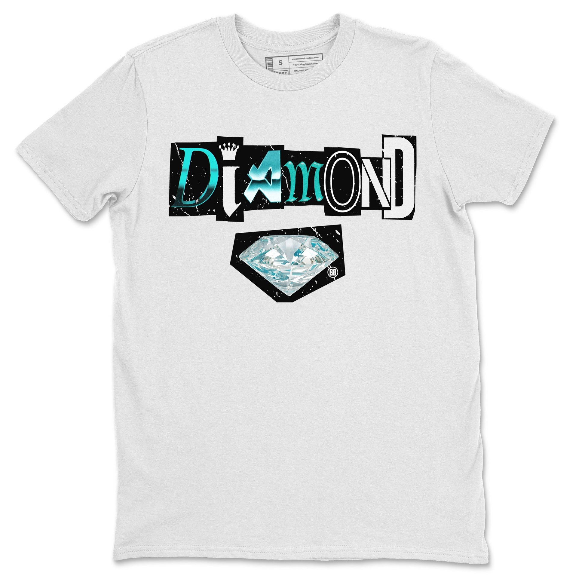 Air Force 1 Tiffany Sneaker Match Tees Diamond Letter Sneaker Tees Air Force 1 Low x Tiffany Sneaker Release Tees Unisex Shirts White 2