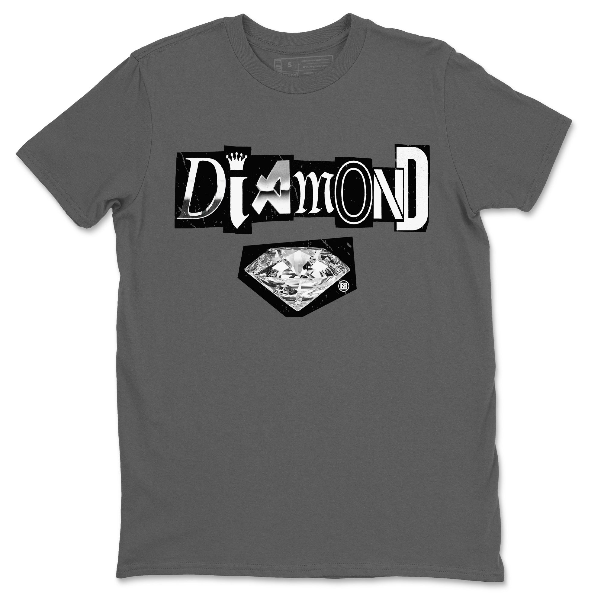 Air Jordan 14 Metallic Silver Sneaker Match Tees Diamond Letter Sneaker Tees Jordan 14 Metallic Silver Sneaker Release Tees Unisex Shirts Cool Grey 2