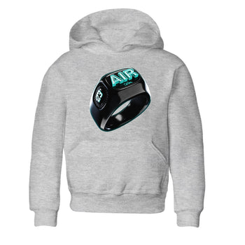 Air Force 1 Tiffany Sneaker Match Tees Diamond Ring Sneaker Tees Nike Tiffany AF1Sneaker Release Tees Kids Shirts Heather Grey 2