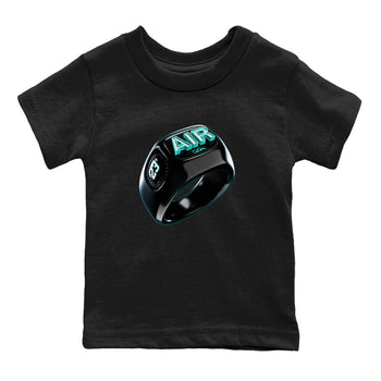 Air Force 1 Tiffany Sneaker Match Tees Diamond Ring Sneaker Tees Nike Tiffany AF1Sneaker Release Tees Kids Shirts Black 2