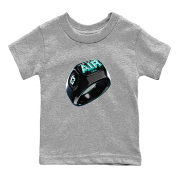 Air Force 1 Tiffany Sneaker Match Tees Diamond Ring Sneaker Tees Nike Tiffany AF1Sneaker Release Tees Kids Shirts Heather Grey 2