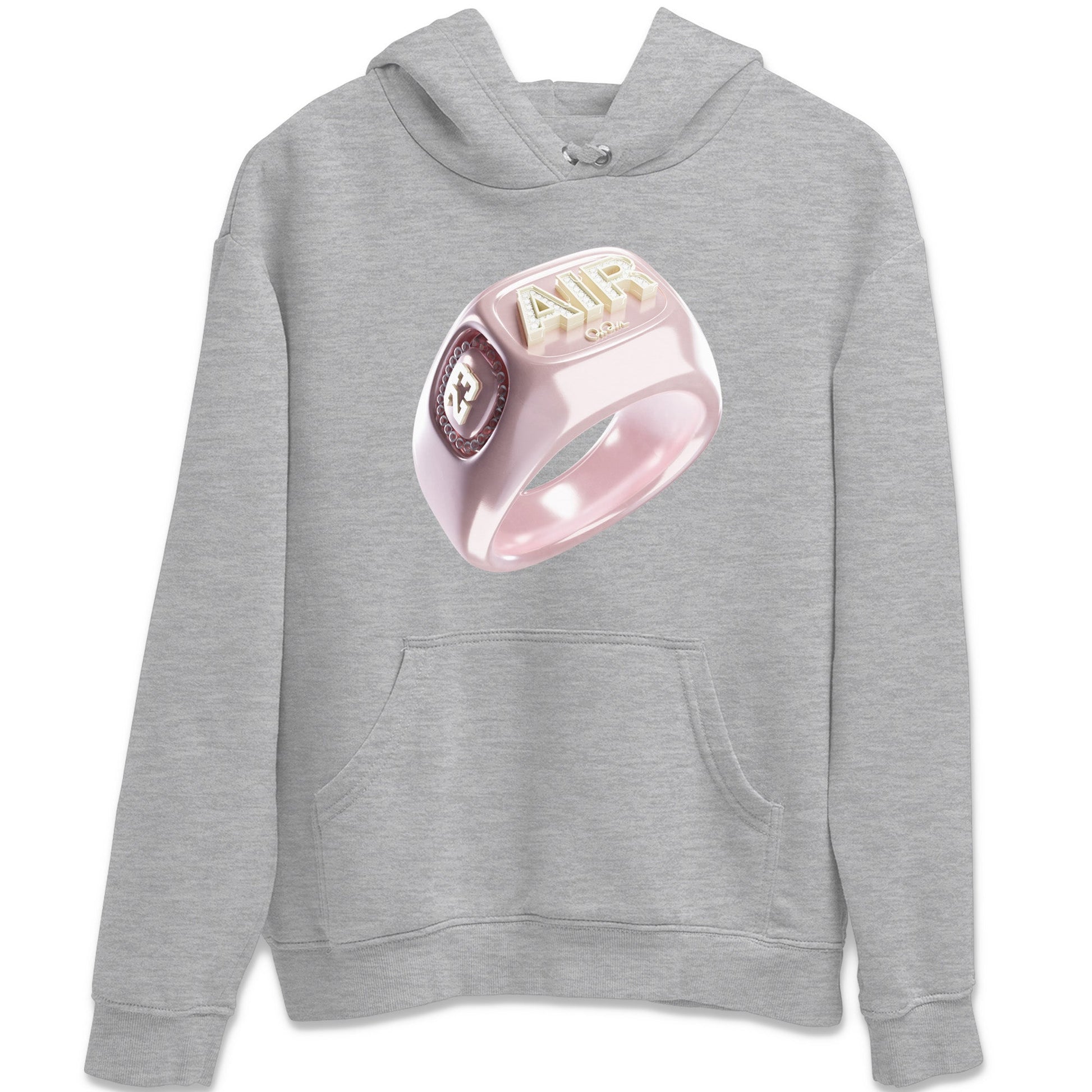 AJ1 Retro High OG Washed Pink Sneaker Match Tees Diamond Ring Sneaker Tees AJ1 Retro High OG Washed Pink Sneaker Release Tees Unisex Shirts Heather Grey 2