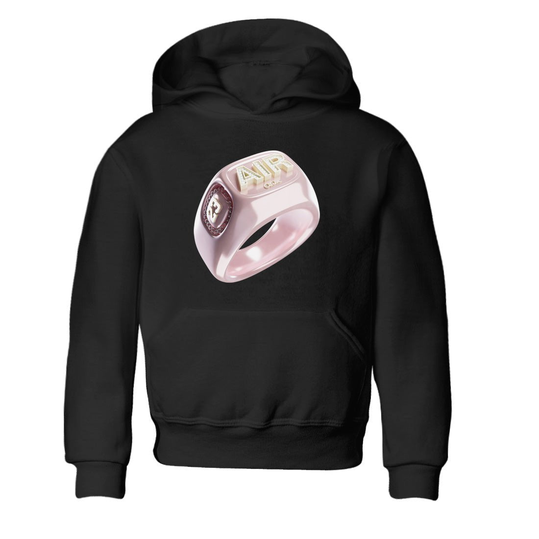AJ1 Retro High OG Washed Pink Sneaker Match Tees Diamond Ring Sneaker Tees AJ1 Retro High OG Washed Pink Sneaker Release Tees Kids Shirts Black 2