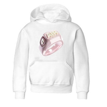 AJ1 Retro High OG Washed Pink Sneaker Match Tees Diamond Ring Sneaker Tees AJ1 Retro High OG Washed Pink Sneaker Release Tees Kids Shirts White 2