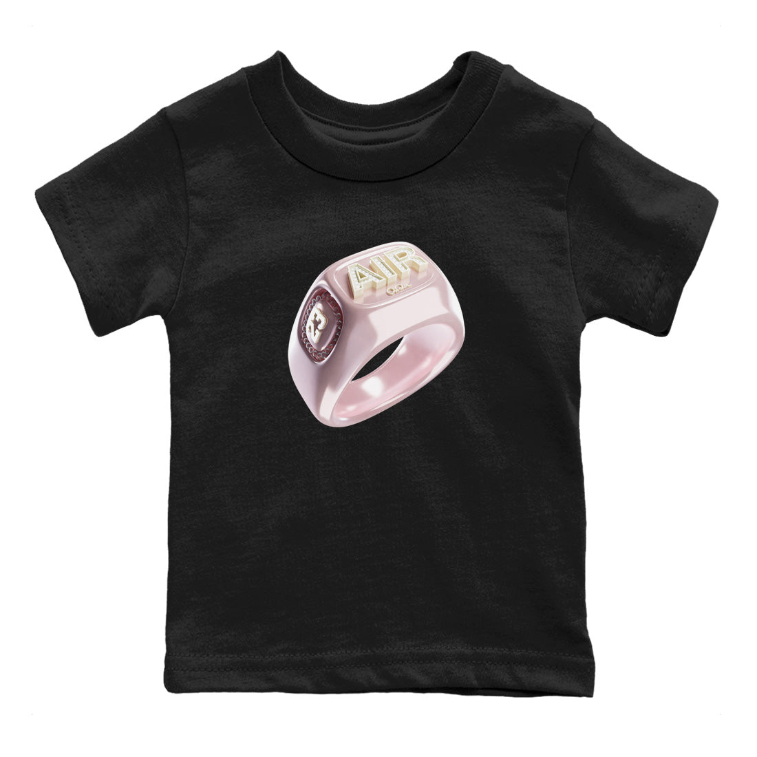 AJ1 Retro High OG Washed Pink Sneaker Match Tees Diamond Ring Sneaker Tees AJ1 Retro High OG Washed Pink Sneaker Release Tees Kids Shirts Black 2