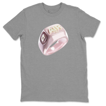 AJ1 Retro High OG Washed Pink Sneaker Match Tees Diamond Ring Sneaker Tees AJ1 Retro High OG Washed Pink Sneaker Release Tees Unisex Shirts Heather Grey 2