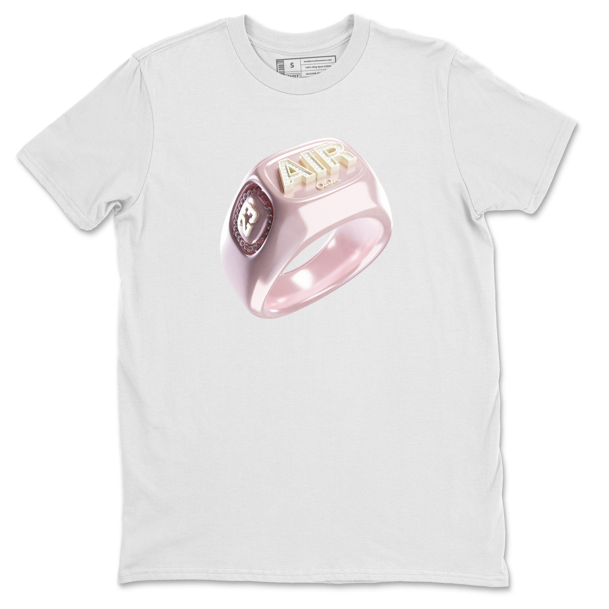AJ1 Retro High OG Washed Pink Sneaker Match Tees Diamond Ring Sneaker Tees AJ1 Retro High OG Washed Pink Sneaker Release Tees Unisex Shirts White 2