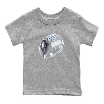 Air Jordan 11 White Cement Sneaker Match Tees Diamond Ring Sneaker Tees Air Jordan 11 Cement Grey Sneaker Release Tees Kids Shirts Heather Grey 2