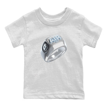 Air Jordan 11 White Cement Sneaker Match Tees Diamond Ring Sneaker Tees Air Jordan 11 Cement Grey Sneaker Release Tees Kids Shirts White 2