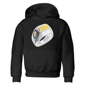 Air Jordan 11 Yellow Python Sneaker Match Tees Diamond Ring Sneaker Tees AJ11 Yellow Python Sneaker Release Tees Kids Shirts Black 2