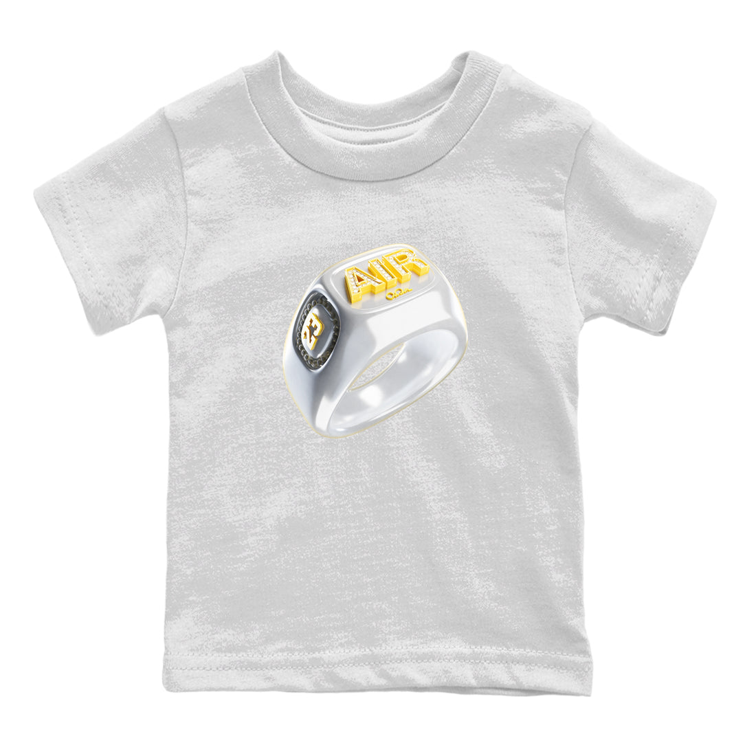 Air Jordan 11 Yellow Python Sneaker Match Tees Diamond Ring Sneaker Tees AJ11 Yellow Python Sneaker Release Tees Kids Shirts White 2