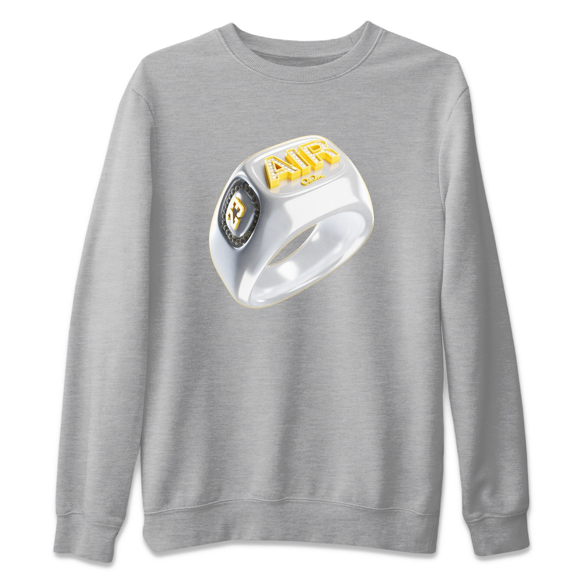 Air Jordan 11 Yellow Python Sneaker Match Tees Diamond Ring Sneaker Tees AJ11 Yellow Python Sneaker Release Tees Unisex Shirts Heather Grey 2