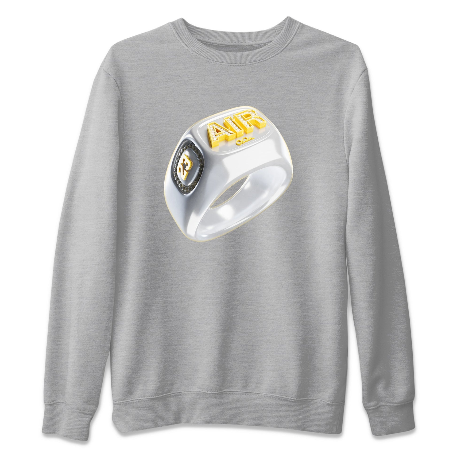 Air Jordan 11 Yellow Python Sneaker Match Tees Diamond Ring Sneaker Tees AJ11 Yellow Python Sneaker Release Tees Unisex Shirts Heather Grey 2