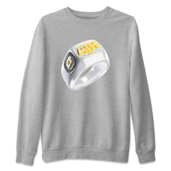 Air Jordan 11 Yellow Python Sneaker Match Tees Diamond Ring Sneaker Tees AJ11 Yellow Python Sneaker Release Tees Unisex Shirts Heather Grey 2