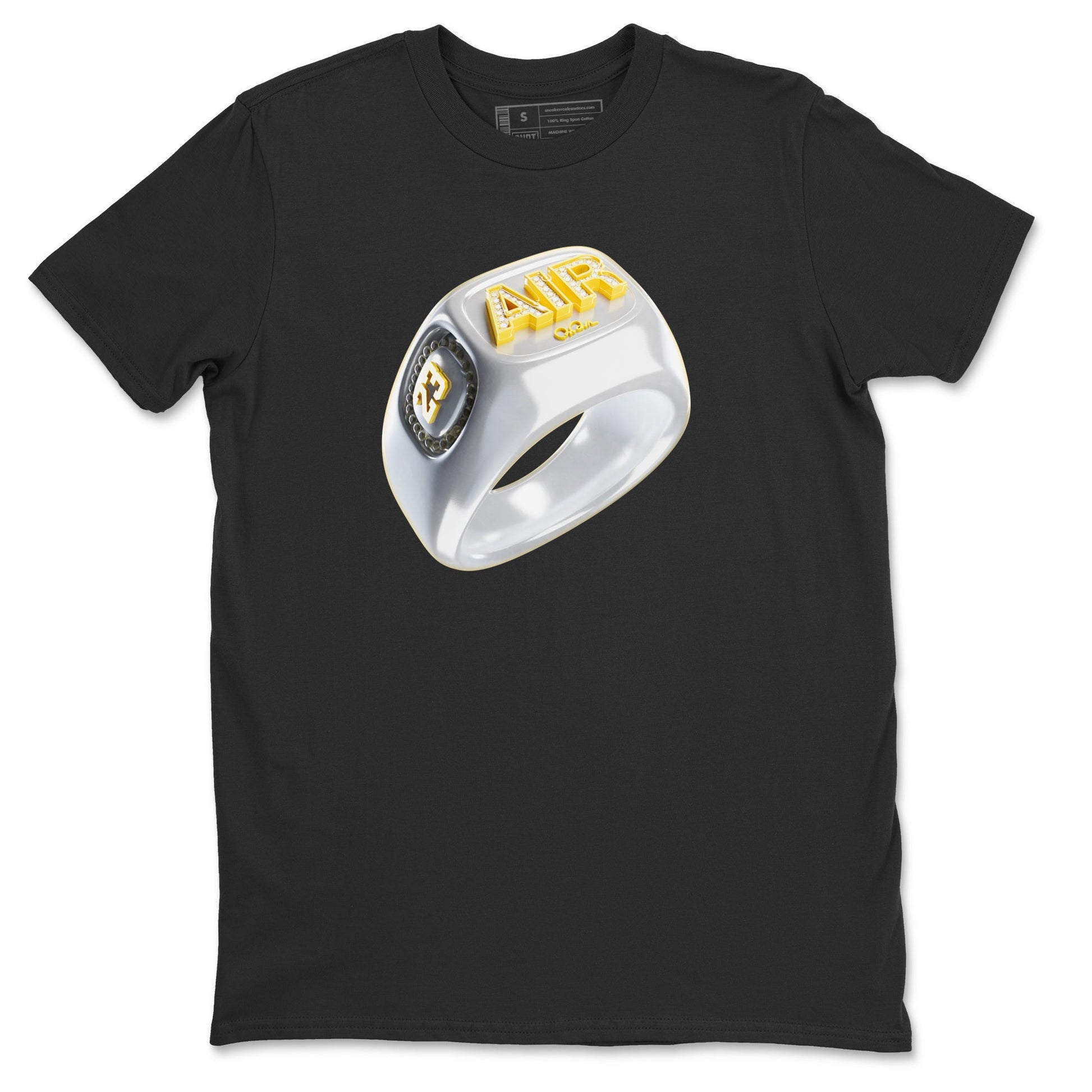 Air Jordan 11 Yellow Python Sneaker Match Tees Diamond Ring Sneaker Tees AJ11 Yellow Python Sneaker Release Tees Unisex Shirts Black 2