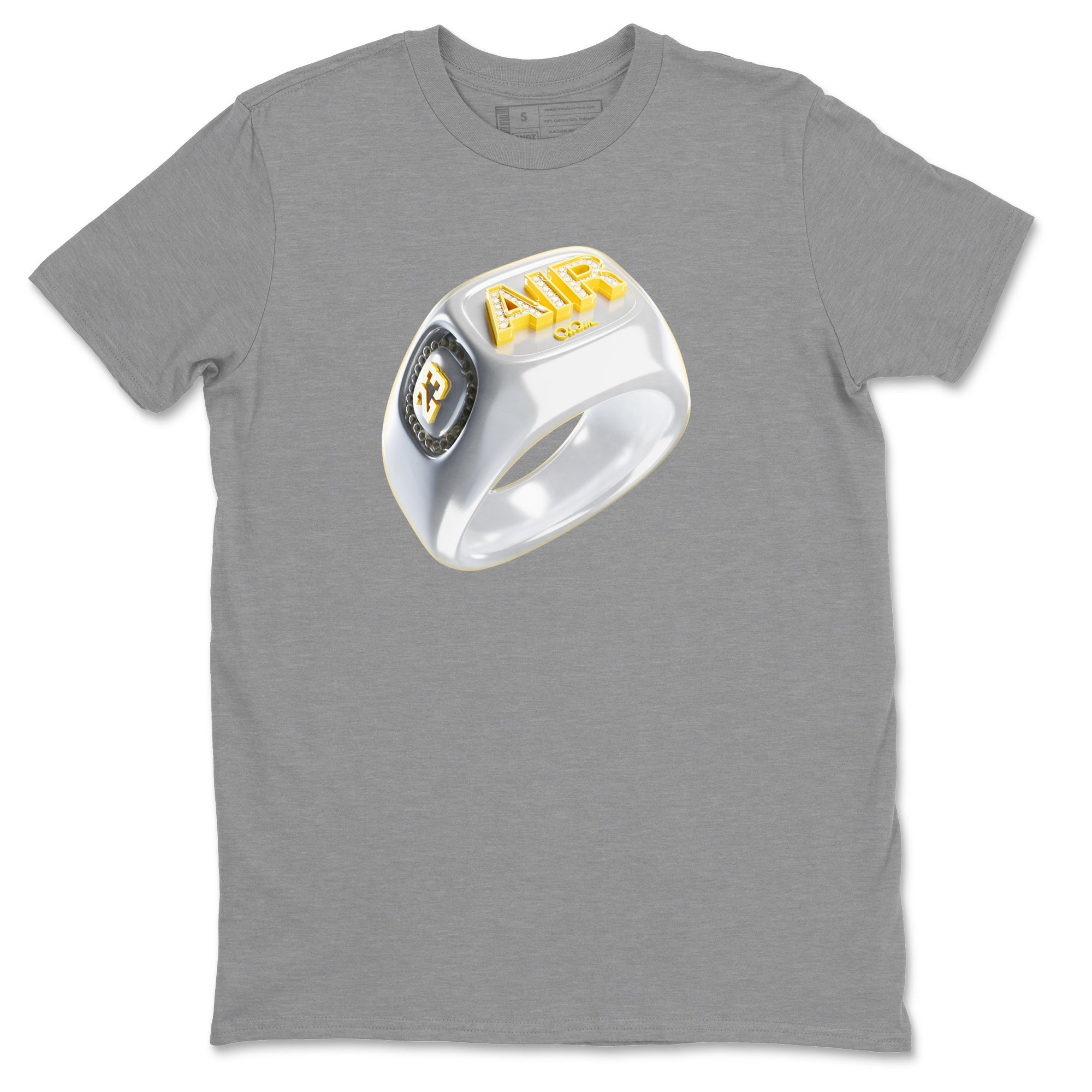Air Jordan 11 Yellow Python Sneaker Match Tees Diamond Ring Sneaker Tees AJ11 Yellow Python Sneaker Release Tees Unisex Shirts Heather Grey 2
