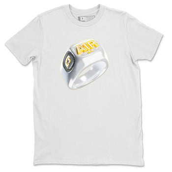 Air Jordan 11 Yellow Python Sneaker Match Tees Diamond Ring Sneaker Tees AJ11 Yellow Python Sneaker Release Tees Unisex Shirts White 2