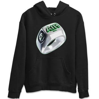 Air Jordan 4 Pine Green Sneaker Match Tees Diamond Ring Sneaker Tees AJ4 Pine Green Sneaker Release Tees Unisex Shirts Black 2