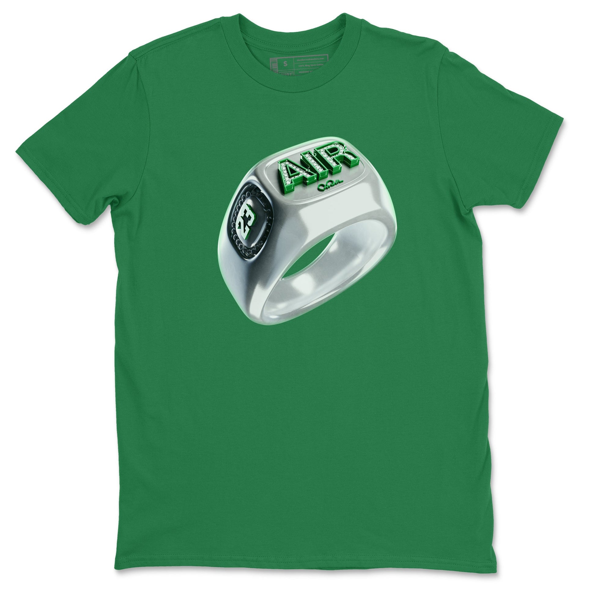 Air Jordan 4 Pine Green Sneaker Match Tees Diamond Ring Sneaker Tees AJ4 Pine Green Sneaker Release Tees Unisex Shirts Kelly Green 2