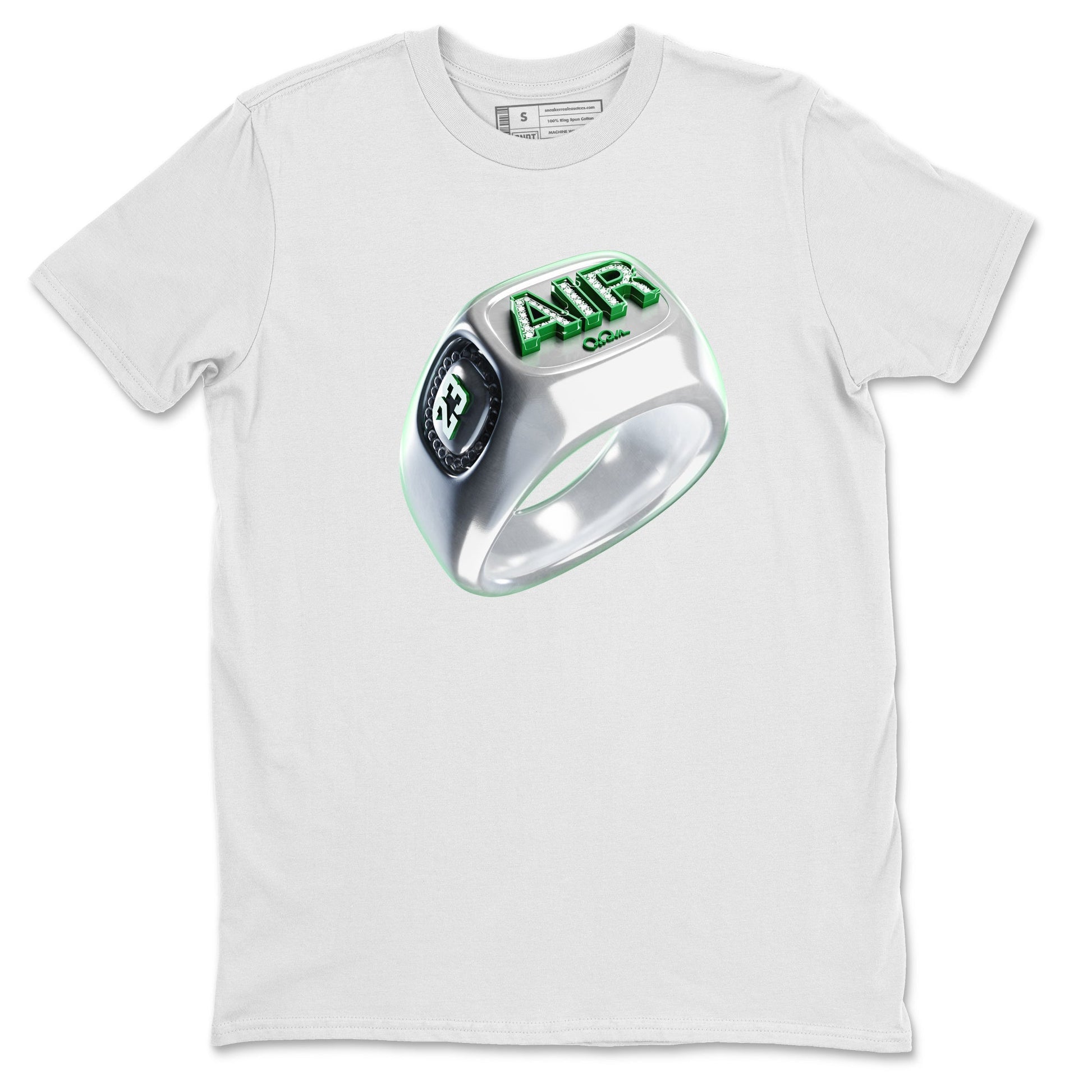 Jordan 4 Pine Green SB Sneaker Match Tees Diamond Ring Sneaker Tees AJ4 Pine Green SB Sneaker Tees Sneaker Release Shirts Unisex Shirts White 2