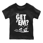 Jordan 1 Black White Sneaker Match Tees Did You Get 'Em SNRT Sneaker Tees Jordan 1 Black White SNRT Sneaker Release Tees Kids Shirts