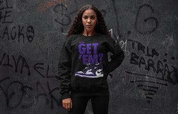 Jordan 1 Court Purple Sneaker Match Tees Did You Get Em SNRT Sneaker Tees Jordan 1 Court Purple SNRT Sneaker Release Tees Unisex Shirts