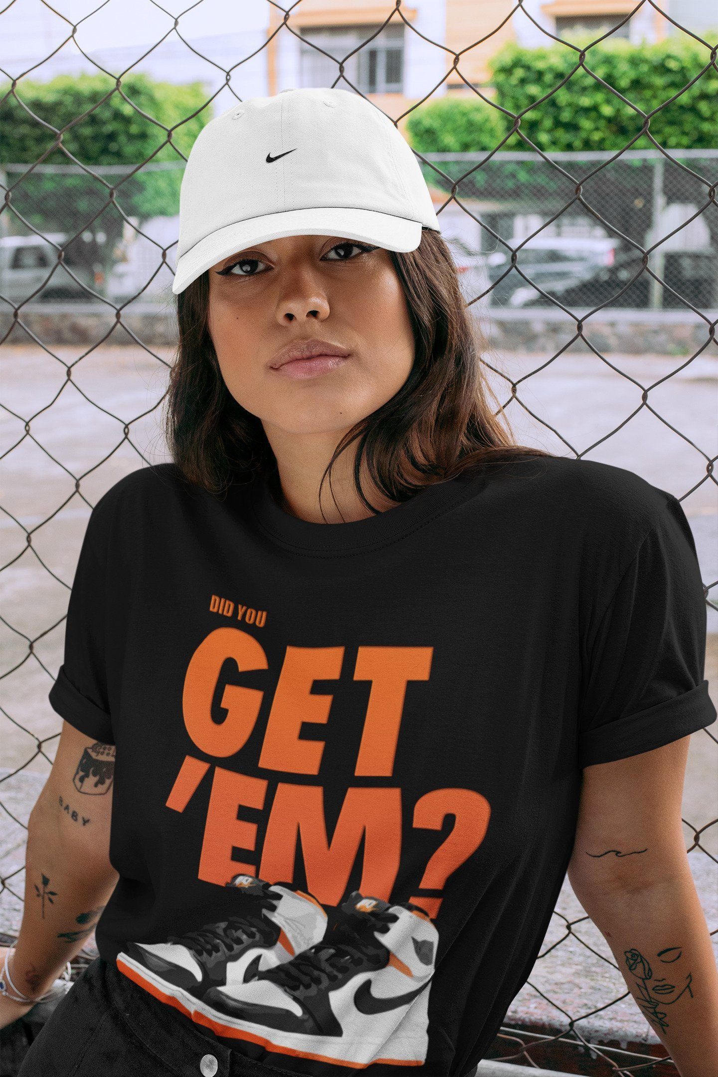 Jordan 1 Electro Orange Sneaker Match Tees Did You Get Em SNRT Sneaker Tees Jordan 1 Electro Orange SNRT Sneaker Release Tees Unisex Shirts