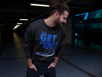 Jordan 1 Royal Black Sneaker Match Tees Did You Get Em SNRT Sneaker Tees Jordan 1 Royal Black SNRT Sneaker Release Tees Unisex Shirts