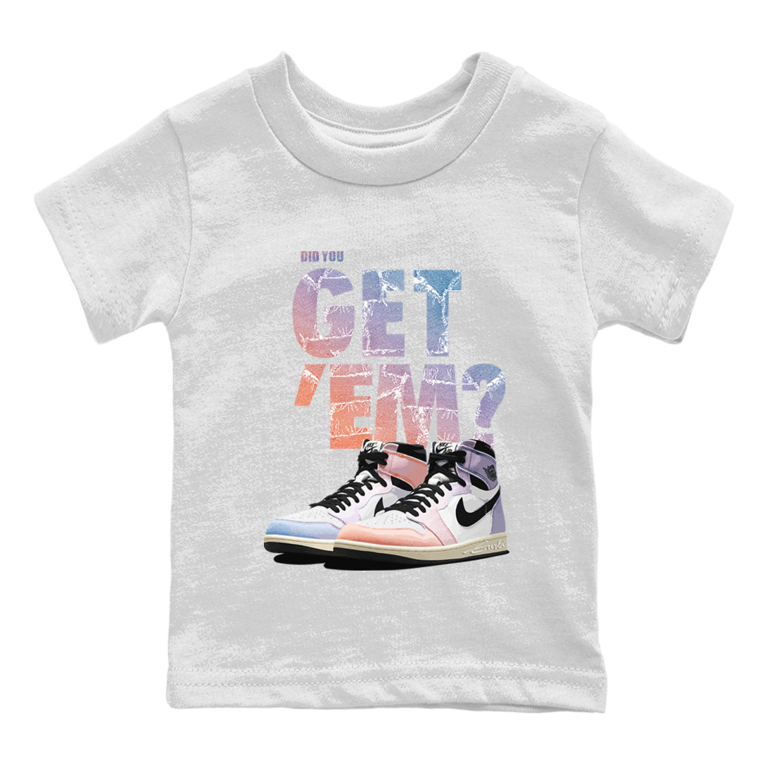 Air Jordan 1 Retro Skyline Sneaker Match Tees Did You Get 'Em SNRT Sneaker Tees Air Jordan 1 Retro High OG Skyline SNRT Sneaker Release Tees Kids Shirts To Match Jordan White 2